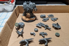 Space Wolf Dreadnought kit fully magnetized.