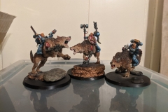 First unit of Thunderwolf Cavalry done up to proxy as Captains and Lieutenants.